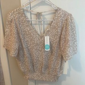 Smocked blouse NWT